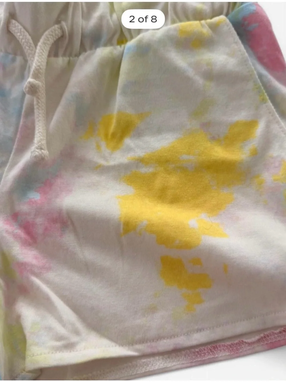 Old Navy Pastel Tie-Dye Shorts in Yellow, Blue, Pink